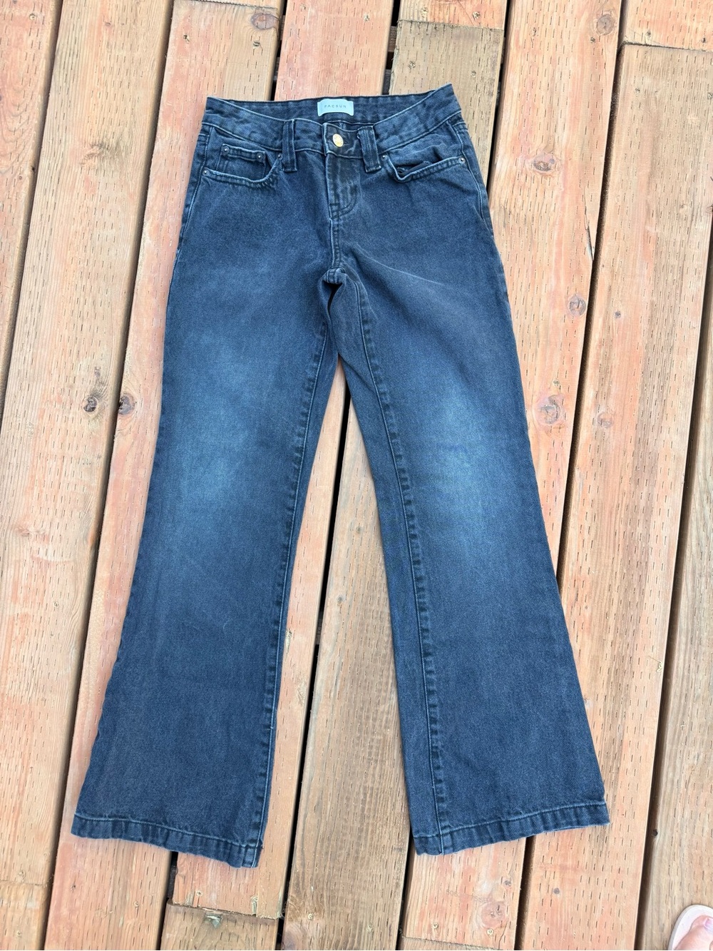 Pacsun Charlie Black Low-Rise Bootcut Jeans